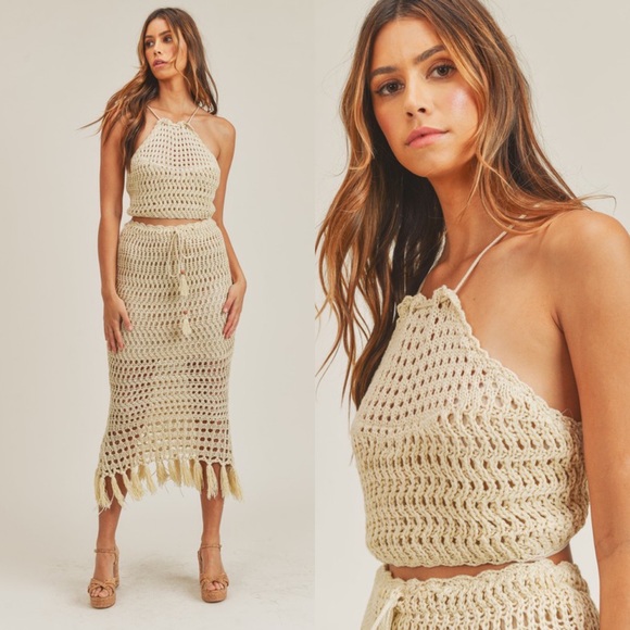 You In Tulum Crochet Halter Top - Picture 3 of 6